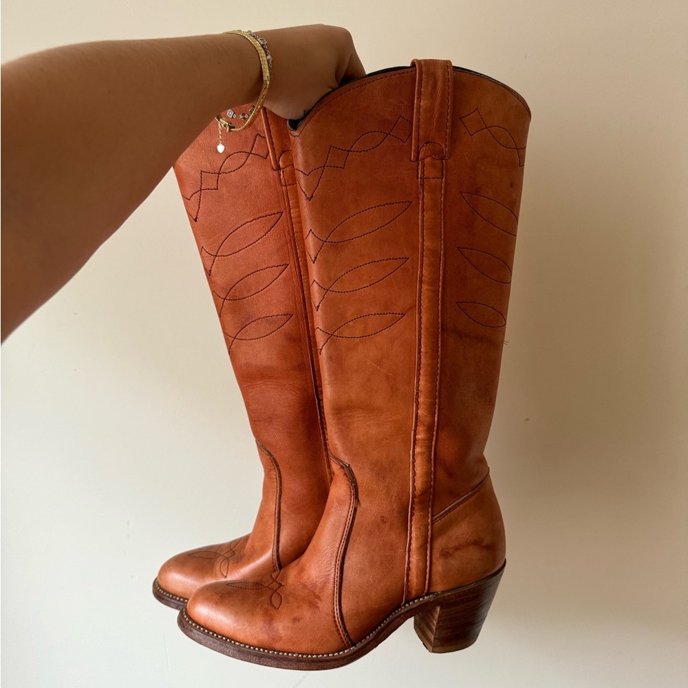 VINTAGE MADE IN USA Double H Western Boots
